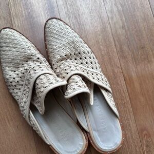 Freda Salvador Leather Mule Slides Size 8.5